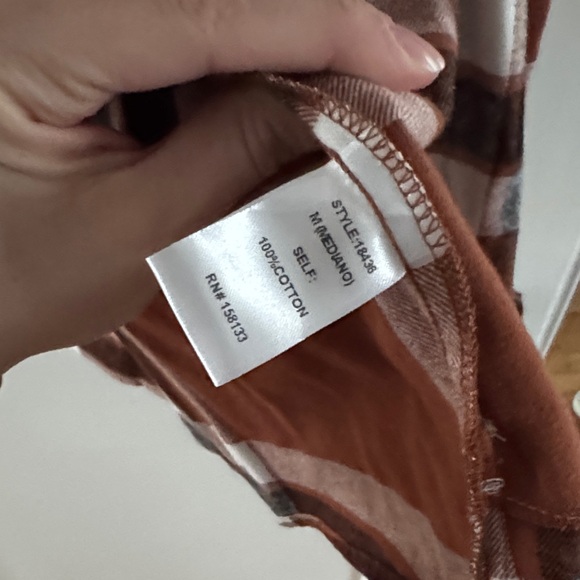 Staccato Brown Plaid Button Down Shirt - Picture 4 of 6